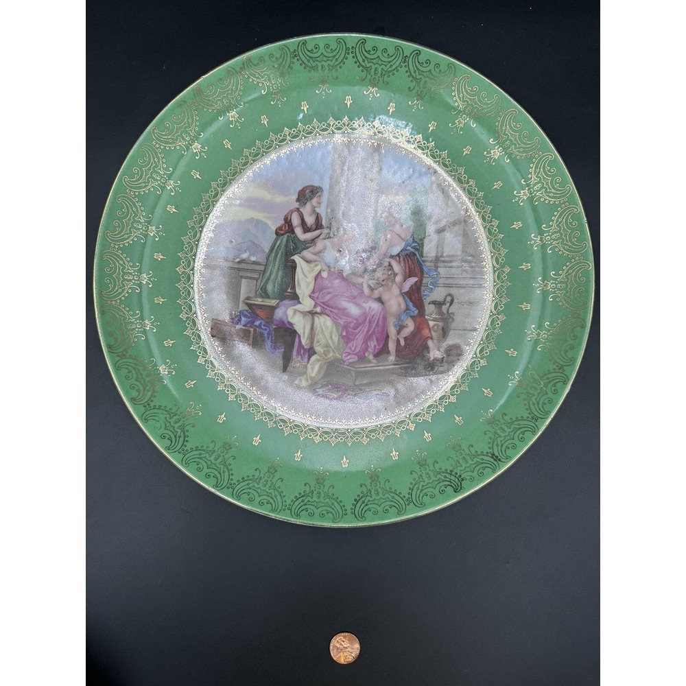 Antique Anne Kaufman Porcelain ‎ Plate 11".